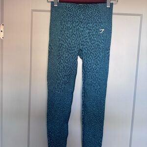 Gymshark Teal Patterned Leggings